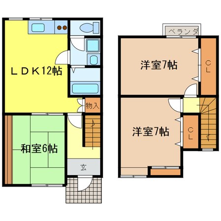 瀬田駅 徒歩13分 1-2階の物件間取画像